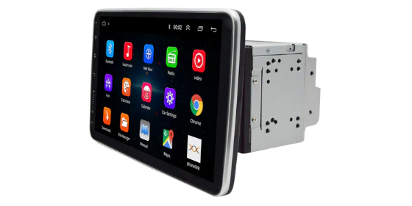 BLACKSPIDER BSM101DD 10.1" Double Din Tablet with Apple Carplay & Android Auto 360 Degree Rotation
