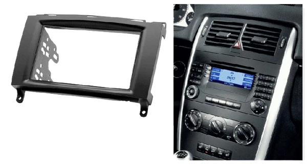 Mercedes Benz A,B,Vito,Viano 2005-2012 Double Din Black Trimplate