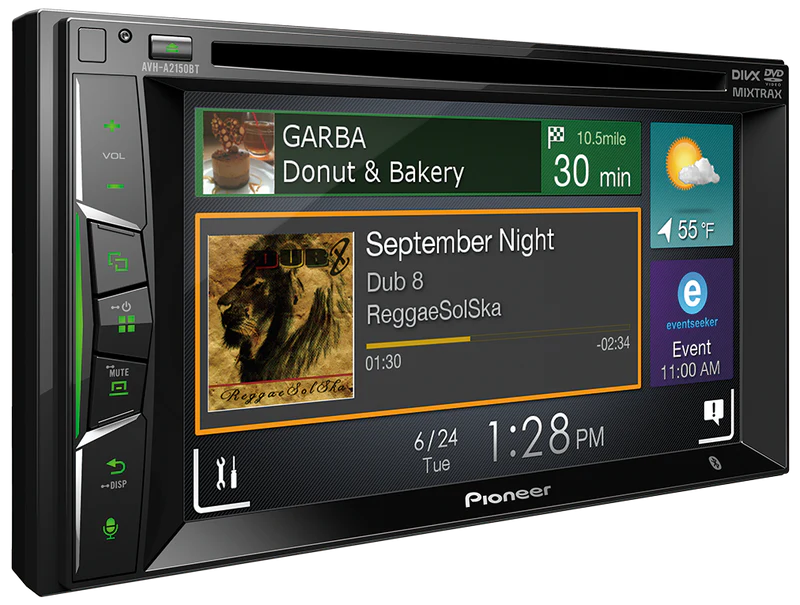 Pioneer AVH-A2150BT 6.2" Double Din Radio