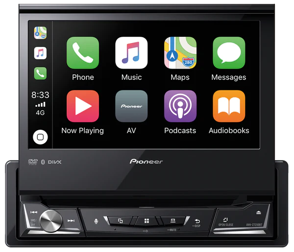 Pioneer AVH-Z7250BT In-Dash BT/DVD/USB Single Din Player with Apple CarPlay & Android Auto
