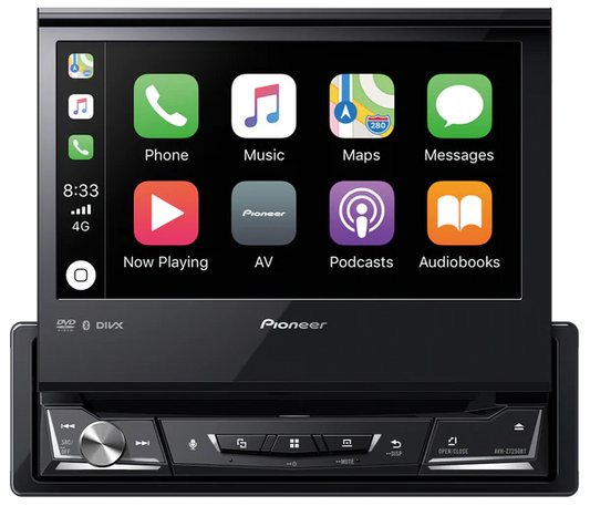 Pioneer AVH-Z7250BT In-Dash BT/DVD/USB Single Din Player with Apple CarPlay & Android Auto