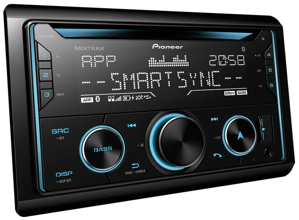 Pioneer FH-S725BT Double Din BT-USB-CD RAD Smart SYNC 3 RCA Radio