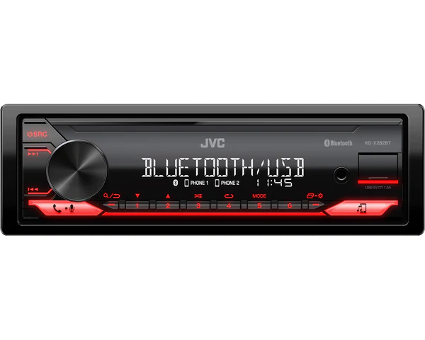 JVC KDX282BT BT/USB Mic Single Din Media Player
