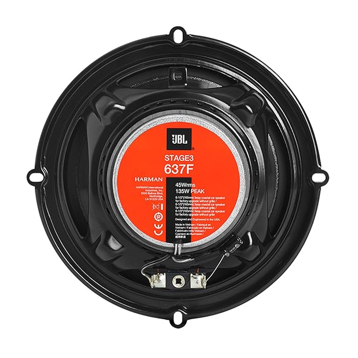 JBL STAGE3 637F 6.5" Inch 225W 45RMS 3-Way Speakers