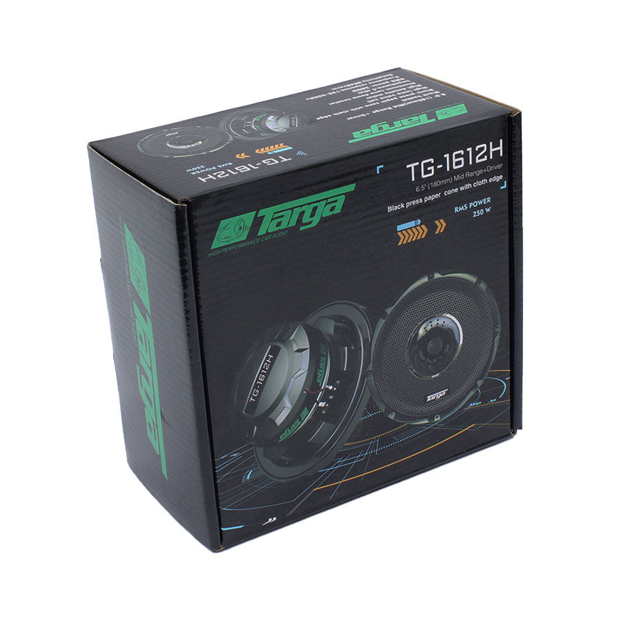 Targa TG-1612H 6.5″ 250 RMS Speakers with Tweeter (Pair)