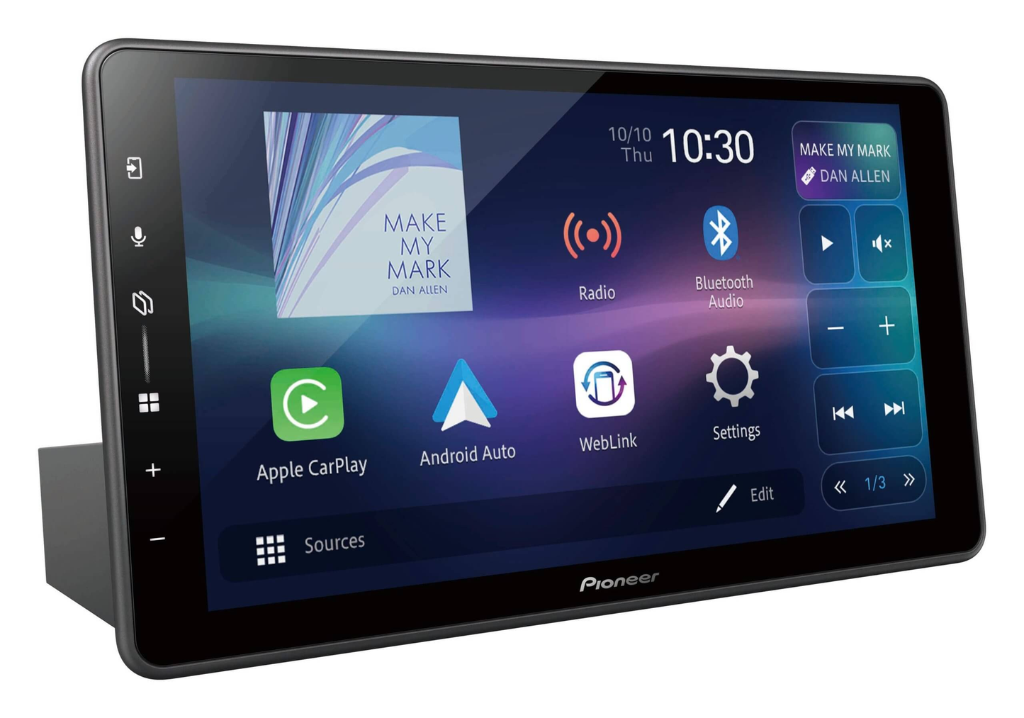 PIONEER DMH-ZF8750BT 9” FLOATING TYPE 1DIN FLEXI-MOUNT MULITIMEDIA AV TOUCHSCREEN RECEIVER WIRELESS APPLE CARPLAY ANDROID AUTO