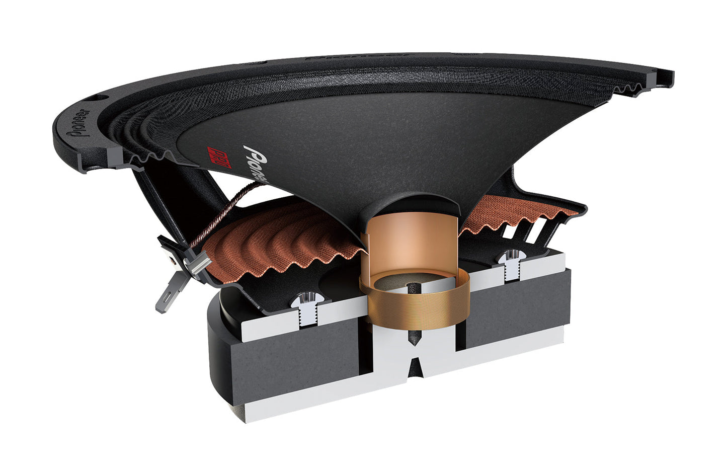 Pioneer Shuriken Series TS-M1610PRO 6.5" 300W High Efficiency Midrange Speakers