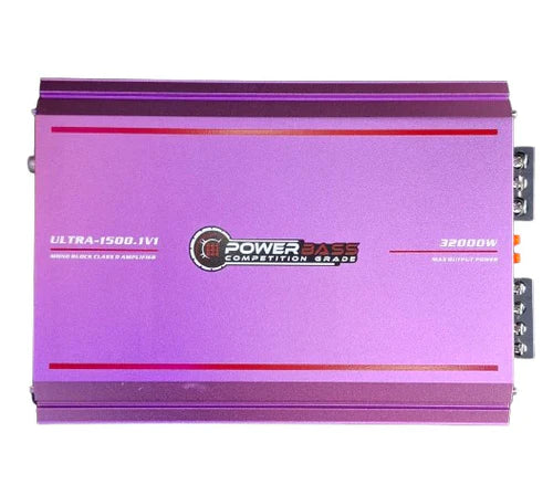 Powerbass ULTRA-1500.1V1 32000W 1500RMS Monoblock Amplifier