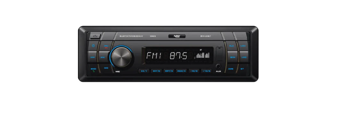 Energy Audio MVH-200BT USB/SD/AUX/FM Bluetooth Single Din Media Player