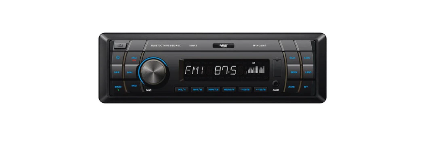 Energy Audio MVH-200BT USB/SD/AUX/FM Bluetooth Single Din Media Player