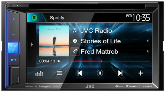 JVC KW-V250BT 6.2" Double Din with CD/DVD/USB Multimedia System