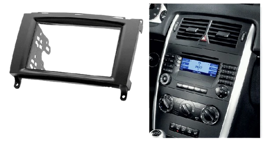 Mercedes Benz A,B,Vito,Viano 2005-2012 Double Din Black Trimplate