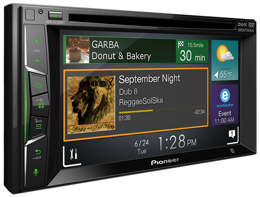 Pioneer AVH-A2150BT 6.2" Double Din Radio