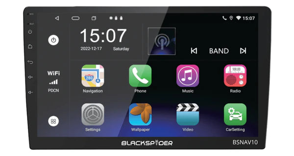 Blackspider BSNAV 10 Double Din Universal 10" Inch Android Media +CPAA