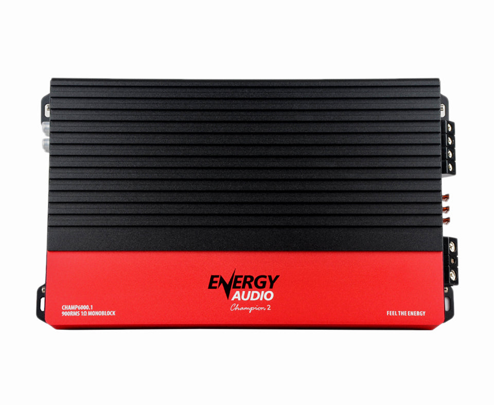 Energy Audio CHAMP6000.1 1- Channel 900WX1 RMS at 1 Ohm Monoblock Amplifier
