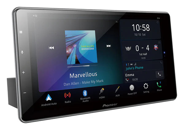 Pioneer DMH-ZF9350BT 9″ “Floating” Touchscreen Apple CarPlay/Android Auto/Alexa Double Din Multimedia Player