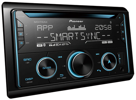 Pioneer FH-S725BT Double Din BT-USB-CD RAD Smart SYNC 3 RCA Radio