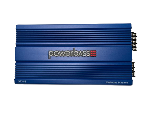 Powerbass GTX55 5 Channel 8500W 4X80W + 200W RMS Amplifier