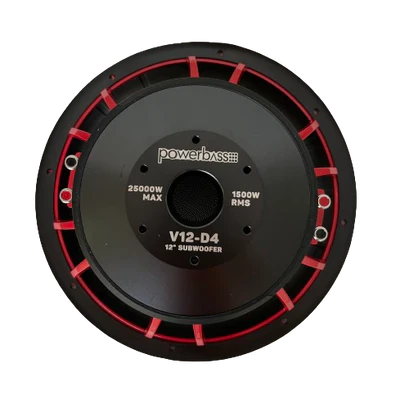 Powerbass V12-D4 12" Inch DVC 25000W Subwoofer