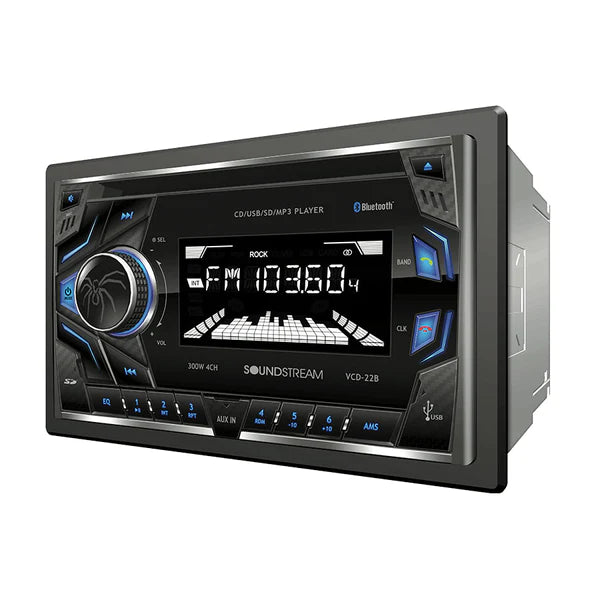 Soundstream VCD-22B BT/CD/USB/AUX Double Din Radio