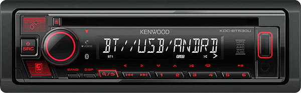 Kenwood KDC-BT530U BT/USB/CD Single Din Radio